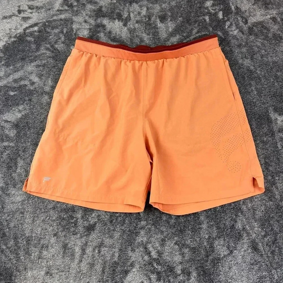 Fabletics The Fundamental Short Men's 36 7" Inseam Unlined Orange Running - Picture 1 of 11